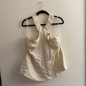 Beautiful cream Halter Anne Taylor Factor blouse